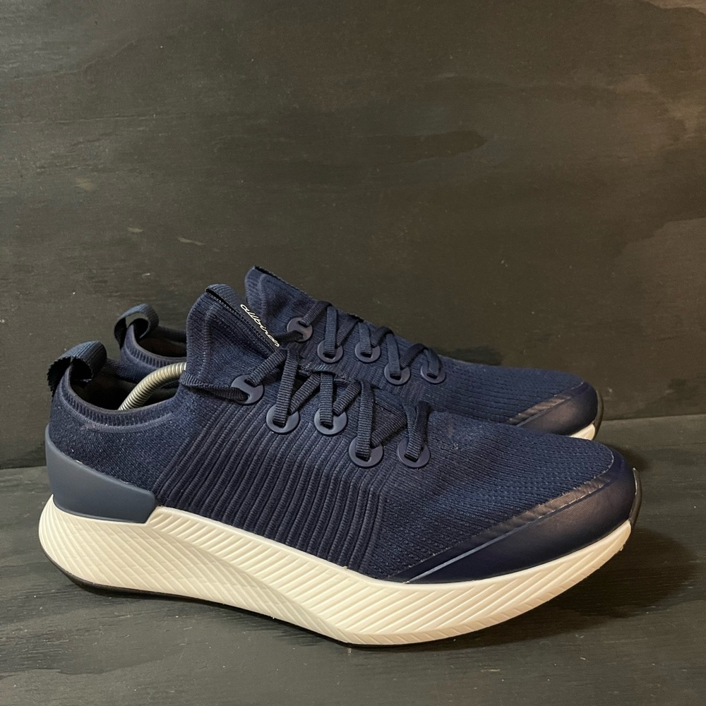 Allbirds Tree Gliders Mens Size 12 Shoes Navy Blue White Running Sneakers Shoes